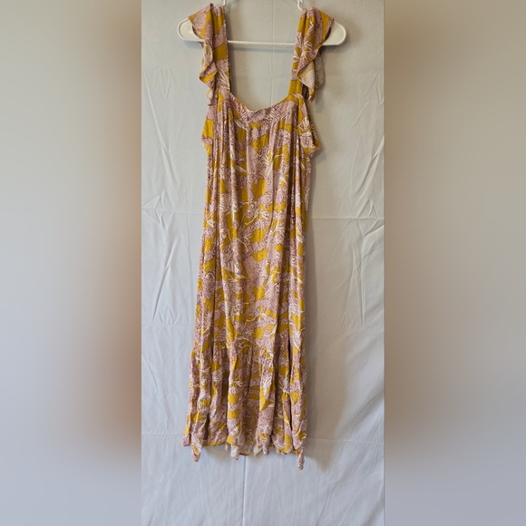 3/$25 Knox Rose Maxi Floral Boho Summer Tank Sleeveless Dress Size Large - Picture 5 of 5